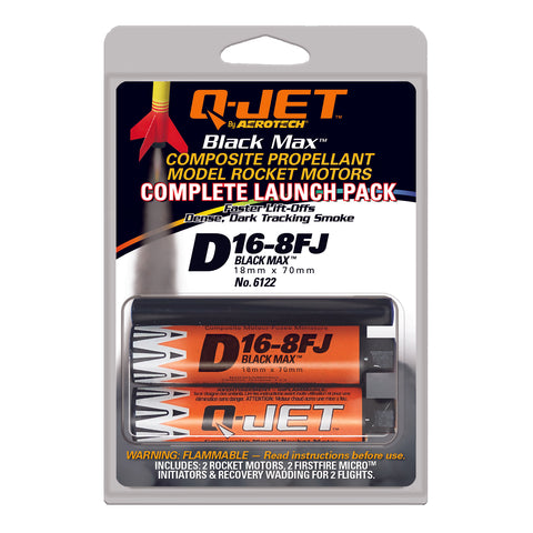 Quest Q-Jet™ D16-8FJ Black Max Complete 2-Motor Launch Pack - Q6122