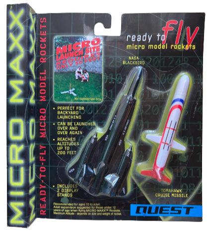 Quest Micro Maxx™ SR-71 Blackbird & Tomahawk Cruise Missile Dual Rocket Pack - Q5641